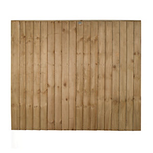 Forest Garden Pressure Treated Featheredge Fence Panel - 6 X 5ft Multi Packs