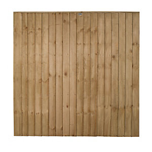 Forest Garden Pressure Treated Featheredge Fence Panel - 6 X 6ft Multi Packs