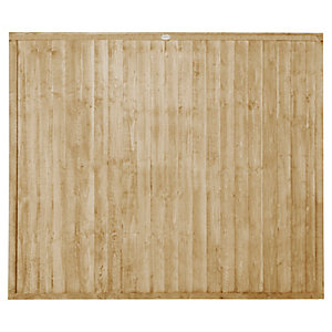 Forest Garden Pressure treated Closeboard Fence Panel - 6x5ft Multi Packs