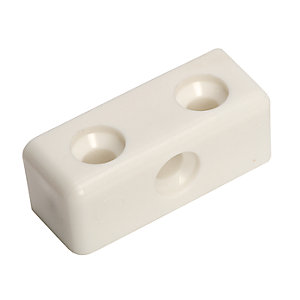 Wickes Plastic Fixit Block - White Pack of 24