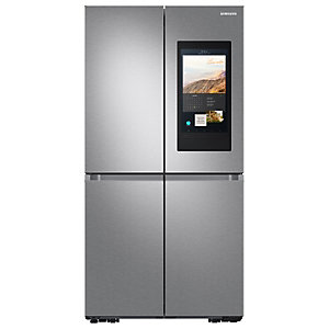 Samsung RF65A977FSR/EU Beverage Showcase Triple & Metal Cooling Family Hub French (Multi Door) Fridge Freezer - Real Steel