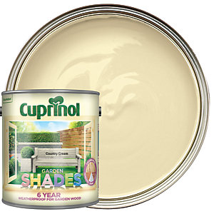 Cuprinol Garden Shades Matt Wood Treatment - Country Cream 2.5L