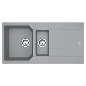 Franke Urban Granite 1.5 Bowl Kitchen Sink - Grey