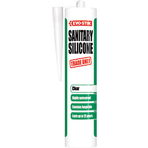 Evo-Stik Trade Only Sanitary Silicone Sealant - Clear 280ml