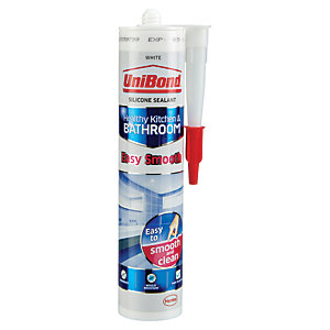 UniBond Easy Smooth Kitchen & Bathroom Sealant White 371g
