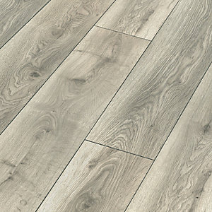 Castleton Grey Oak Laminate Flooring, 8mm Laminate Flooring Wickes