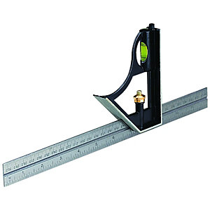 Wickes Steel Combination Square - 12in/300mm