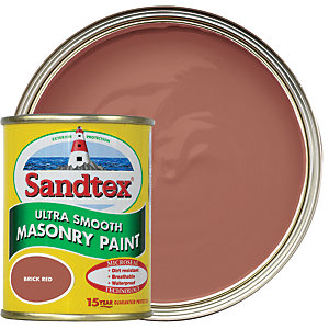 Sandtex Ultra Smooth Masonry Paint - Brick Red 150ml