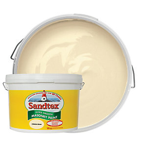 Sandtex Ultra Smooth Masonry Paint - Cornish Cream 10L