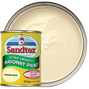 Sandtex Ultra Smooth Masonry Paint - Cornish Cream 150ml