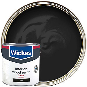 Wickes Quick Dry Gloss Black 2.5L