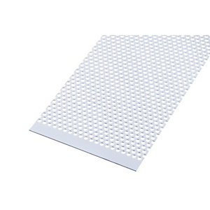 Wickes Metal Sheet Perforated Round Hole 4.0mm Anodised Aluminium - 200mm x 1m