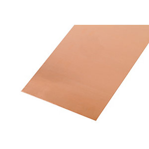 Wickes Metal Sheet Solid Copper 250 x 500mm