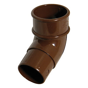 FloPlast 50mm MiniFlo Downpipe Offset Bend 112.5° - Brown