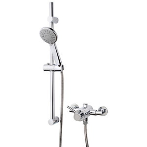 Style Thermostatic Mixer Shower Chrome Wickes Co Uk
