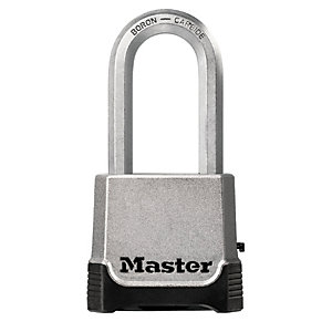 Master Lock Excell 4 Digit Combination with Key Override Padlock - 56mm