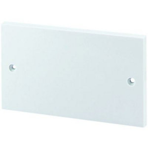 Wickes Twin Blanking Plate - White