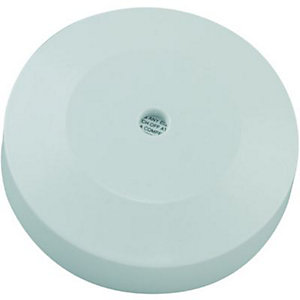 Wickes 3 Terminal & Earth Ceiling Rose - White