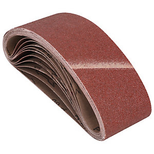Wickes Assorted Belt Sander Sheets - 75 x 533mm Pack of 10