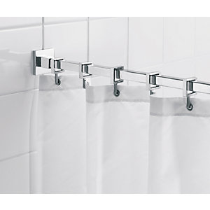 Shower Rails And Curtains Shower Accessories Wickes Co Uk