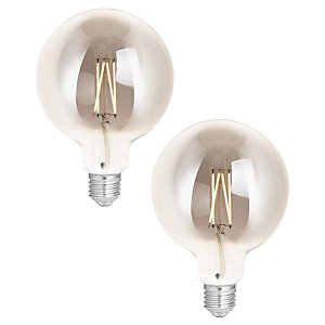 4lite WiZ Connected LED SMART E27 Filament Tuneable Light Bulbs - Pack of 2