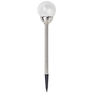 Cole & Bright Solar Stainless Steel Ice Orb Light
