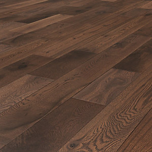 W By Woodpecker Dark Oak Solid Wood Flooring 1 5m2 Wickes Co Uk