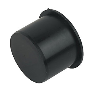 FloPlast WP31B Push-fit Waste Socket Plug - Black 40mm