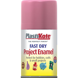 Plastikote Fast Dry Enamel Aerosol Spray - Hot Pink 100ml
