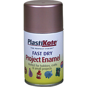 Plastikote Fast Dry Enamel Aerosol Spray - Rose Gold 100ml