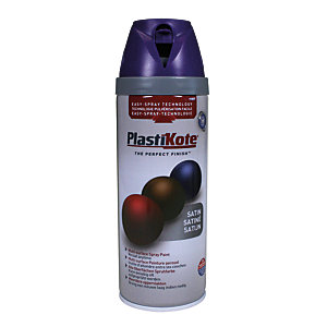 Plastikote Multi-surface Spray Paint - Satin Sumptuous Purple 400ml