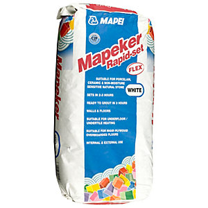 Mapei Mapeker Rapid Set Flexible Tile Adhesive White 20kg