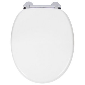 Croydex Flexi-Fix™ Lucerne Toilet Seat - White