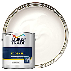 Dulux Trade Eggshell Emulsion Paint - Pure Brilliant White - 2.5L
