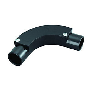 Wickes Trunking Inspection Bend - Black 20mm