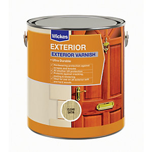 Wickes Exterior Varnish Clear Satin 750ml Wickes Co Uk