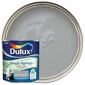 Dulux Simply Refresh One Coat Matt Emulsion Paint - Warm Pewter - 2.5L