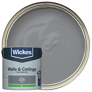 Wickes Slate - No.235 Vinyl Silk Emulsion Paint - 2.5L