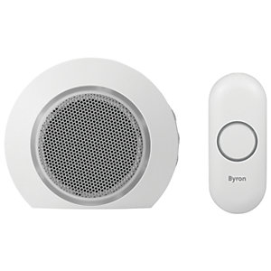 Byron DBY-23521 200M Wireless Doorbell with Portable Chime