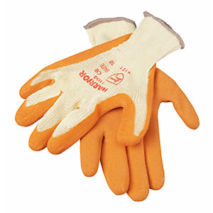 Wickes Builders Orange Grippa Gloves - Pack of 5