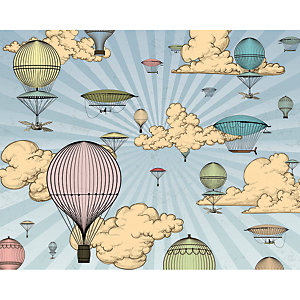 ohpopsi Vintage Hot Air Balloons Wall Mural