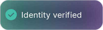 Identity verified