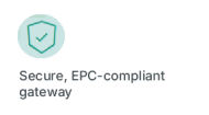 Secure, EPC-compliant gateway