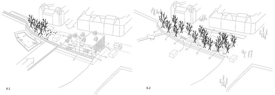 Freiraum vergrössern und als Park gestalten