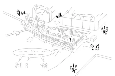 Öffentlichen Ort für alle mit starkem Bezug zur Lage und Geschichte schaffen