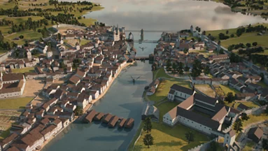 Zürich um 1500 als 3D Stadtmodell