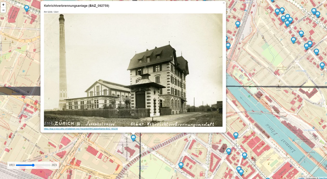 Georeferenzierte historische Fotos