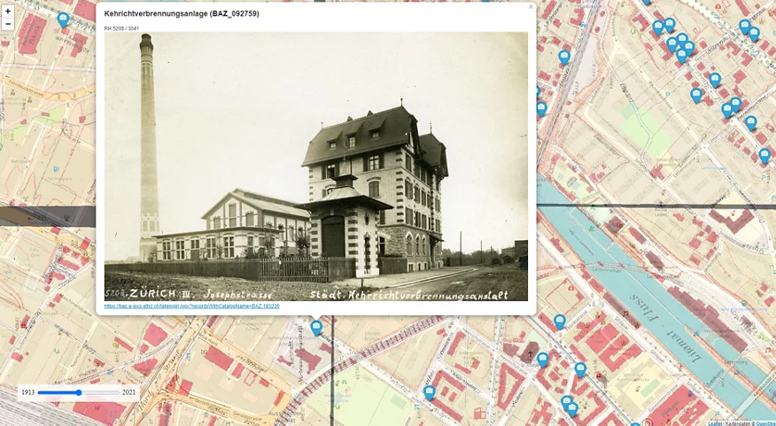 Georeferenzierte historische Fotos