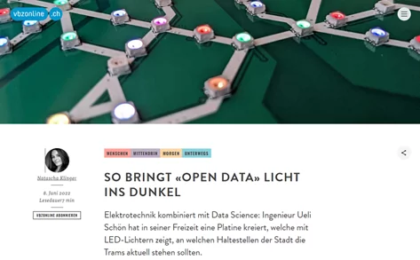 Blogpost zum Tram Tracker