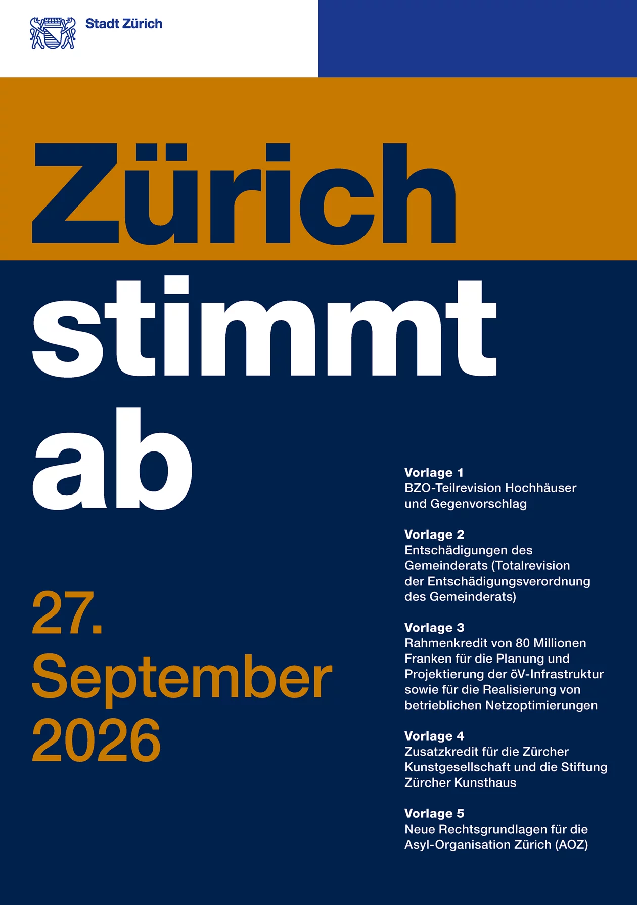 Deckblatt Abstimmungspublikation